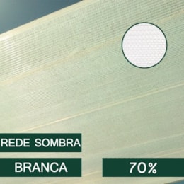 Rede de Sombra Branca 70% - 2,0MTx125MT