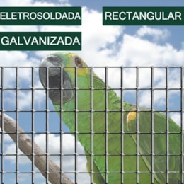 Rede Eletrosoldada Galvanizada Rectangular