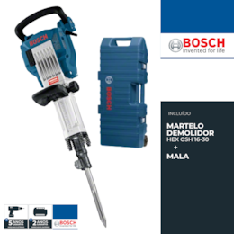 Martelo Demolidor Hexagonal Bosch Profissional 16KG GSH 16-30 (0611335100)