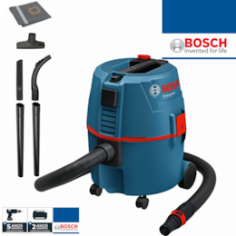Aspirador Bosch GAS 20 L SFC + Acessórios p/ Sólidos e Líquidos - 20L (060197B100)