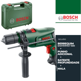 Berbequim Percussão Bosch EasyImpact 600 (0603133000)