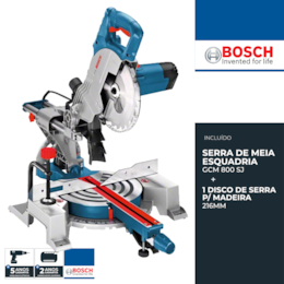 Serra de Esquadria Bosch GCM 800 SJ (0601B19000)