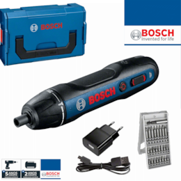 Aparafusadora Bosch Profissional Go + Mini Cabo USB + Carregador + Mala Mini + Set 25 Bits (06019H2101)