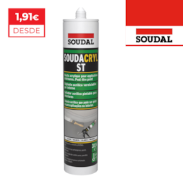 Silicone Soudacryl ST Soudal Branco - 300ML