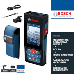 Medidor de Distâncias Laser Bosch GLM 120 C (0601072F00)