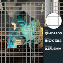 Rede Eletrosoldada Hagro'Inox AISI 304