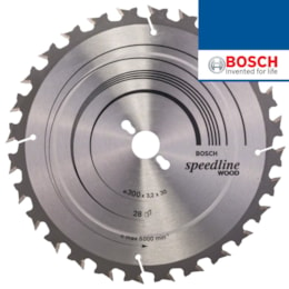 Disco Bosch Madeira p/ Serra Circular 300MMx3,2MM 30D (2608640681)
