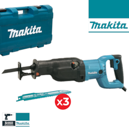 Serra Sabre Makita 1250W + 3 Lâminas + Mala (JR3060T)
