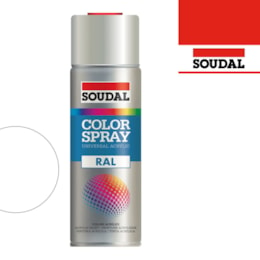 Spray Esmalte Acrílico RAL9010 Branco Brilhante - Soudal 400ML