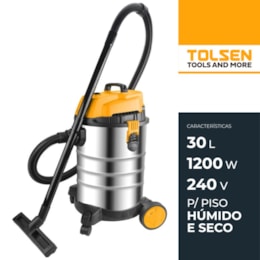 Aspirador Tolsen Profissional 30L 1200W (79608)