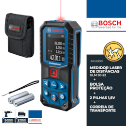 Medidor de Distâncias Laser Bosch GLM 50-22 (0601072S00)