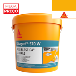 Pele Elástica + Fibras SikaGard -570W Telha - 20KG