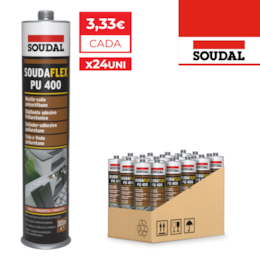 Cola e Veda Soudaflex PU400 Soudal Telha 300ML - 24UNI
