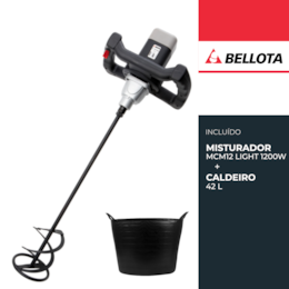 Misturador Bellota MCM12Light 1200W + Caldeiro 42L