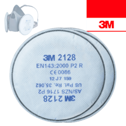 Filtro Partículas, Vapores e Gases 3M 2128 P2 R - PAR