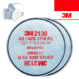 Filtro Partículas, Vapores e Gases 3M 2138 P3 R - PAR