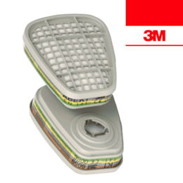 Filtro Gás e Vapores Orgânicos, Amoníaco e Gás Ácido 3M 6059 ABEK1 - PAR