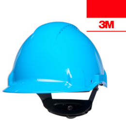 Capacete de Proteção 3M Uvicator Azul c/ Roquete