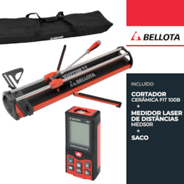 Cortador de Cerâmica Manual Bellota FIT 1000MM + Saco + Medidor Laser 50M