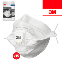 Máscara de Proteção 3M 9162E c/ Válvula VFlex FFP2 - 15UNI