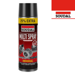 Spray Lubrificante Multi Spray Soudal - 500ML + 25%
