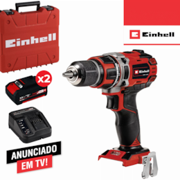 Aparafusadora Einhell TP-CD 18/50 Li-i BL + 2 Baterias 18V 2.0Ah + Carregador + Mala 
