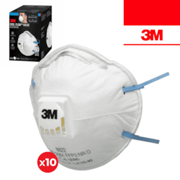 Máscara de Proteção Partículas 3M 8822 c/ Válvula FFP2 - 10UNI