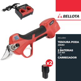 Tesoura Poda Bellota 23MM + 2 Baterias 2.0Ah + Carregador (EPR123P)