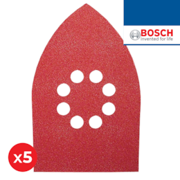 5x Lixa Bosch Triangular C430 Expert p/ Madeira e Tinta 100x170MM - Grão 180