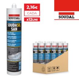 Silicone Soudasil San Sanitários Branco 280ML - 12UNI
