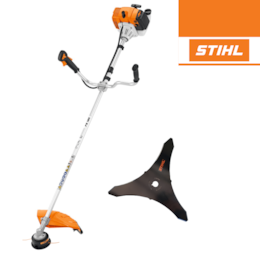 Roçadora a Gasolina Stihl FS 120 c/ Fio AutoCut C 26-2 + Lâmina Matagais 250MM