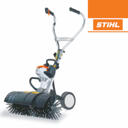 Multifunções Stihl Gasolina MM 56 + Escova Varredora KB-MM + Rodas de Apoio p/ Relva Sintética