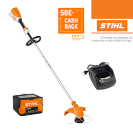 Aparador Relva Stihl FSA 60 R c/ Fio AutoCut C 6-2 + Bateria AK 20 4.0Ah + Carregador