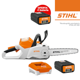Kit Stihl Eletrosserra MSA 160.0 C R 30 1/4" PM3 30CM +  2 Baterias AP 200 36V 4.8Ah + Carregador Rápido