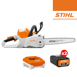 Kit Stihl Eletrosserra MSA 200.0 C-B R 30 1/4" PM3 30CM + 2 Baterias AP 200 36V 5.2Ah + Carregador Rápido