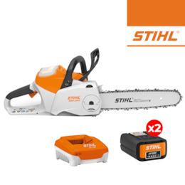 Kit Stihl Eletrosserra MSA 220 C-B 40 R 3/8" PS3 40CM + 2 Baterias AP 200 36V 5.2Ah + Carregador Rápido