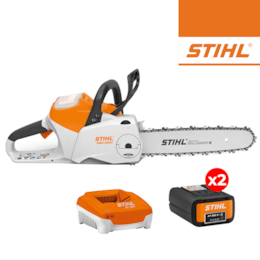 Kit Stihl Eletrosserra MSA 220 C-B 40 R 3/8" PS3 40CM + 2 Baterias AP 300 S 36V 7.2Ah + Carregador Rápido