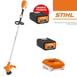 Aparador Relva Stihl FSA 86 R c/ Fio AutoCut C 6-2 + Bateria AP 200 5.2Ah + Carregador + OFERTA Bateria AP 200