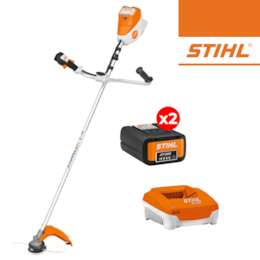 Kit Stihl Roçadora FSA 120.0 Fio AutoCut 27-2 + 2 Baterias AP 200 36V 5.2Ah + Carregador Rápido