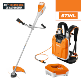 Roçadora Stihl FSA 135 c/ Fio AutoCut C 26-2 + Bateria de Mochila AR 2000 L 27.4Ah + Carregador