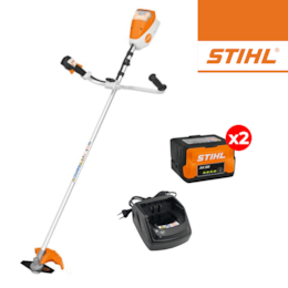 Kit Stihl Roçadora FSA 80.0 Lâmina 230MM + 2 Baterias 36V 5.0Ah + Carregador