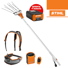 Varejador de Oliveiras a Bateria Stihl SPA 130 + Smart Connector 2A + Arnês + Bolsa + OFERTA Bateria AP 300 S