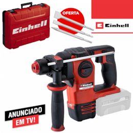 Martelo Perfurador Einhell Herocco 18/20 +1 Ponteiro + 2 Escopros + Mala