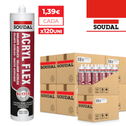 Silicone Soudal Acrílico Acryl Flex Branco 280ML - 120UNI