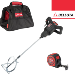 Misturador Bellota M21 2100W + Fita Métrica 27MM 5M + Mala 