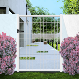 Porta Brico Hagro'Fence Branca p/ Jardim
