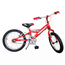 Bicicleta 16" c/ Descanso Vermelho/Branco