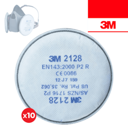 Filtro Partículas, Vapores e Gases 3M 2128 P2 R - 5PAR