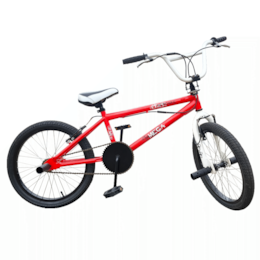 Bicicleta 20" BMX Vermelho/Branco