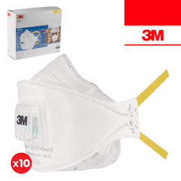 Máscara de Proteção Partículas 3M Aura 9312+ c/ Válvula FFP1 - 10UNI